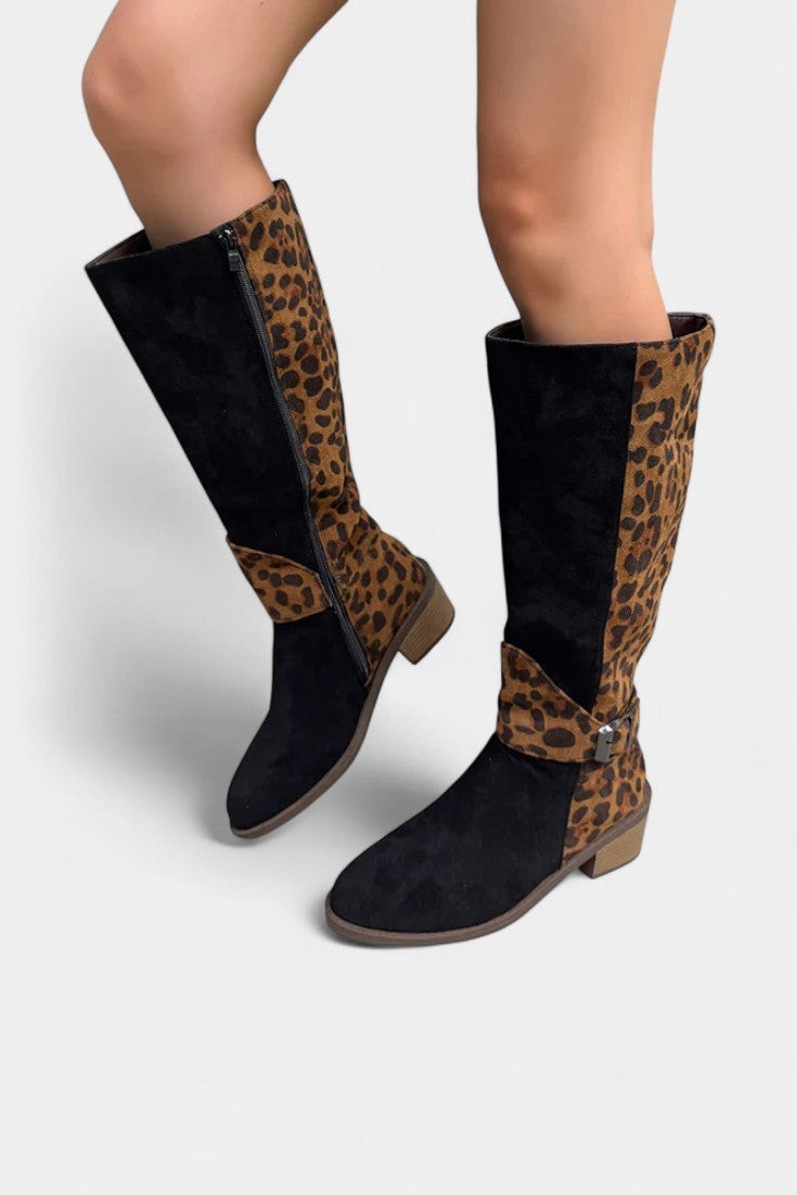 Carenza Stylish and Cozy Leopard Print Boots