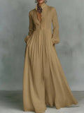 Piper - Flowing Button-Front Maxi Dress