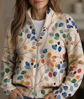 Imogene | Botanical Zip Cardigan