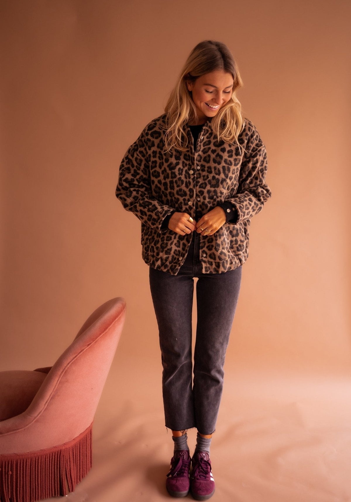 Alexis | Leopard-Print Shirt Jacket