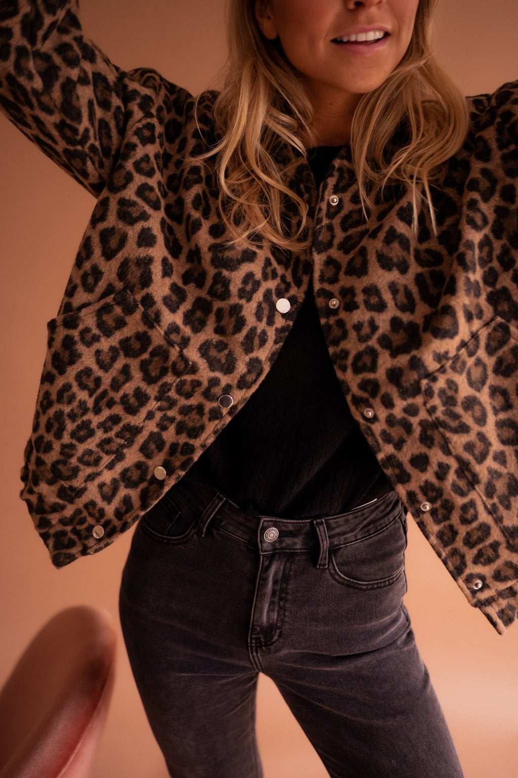 Alexis | Leopard-Print Shirt Jacket
