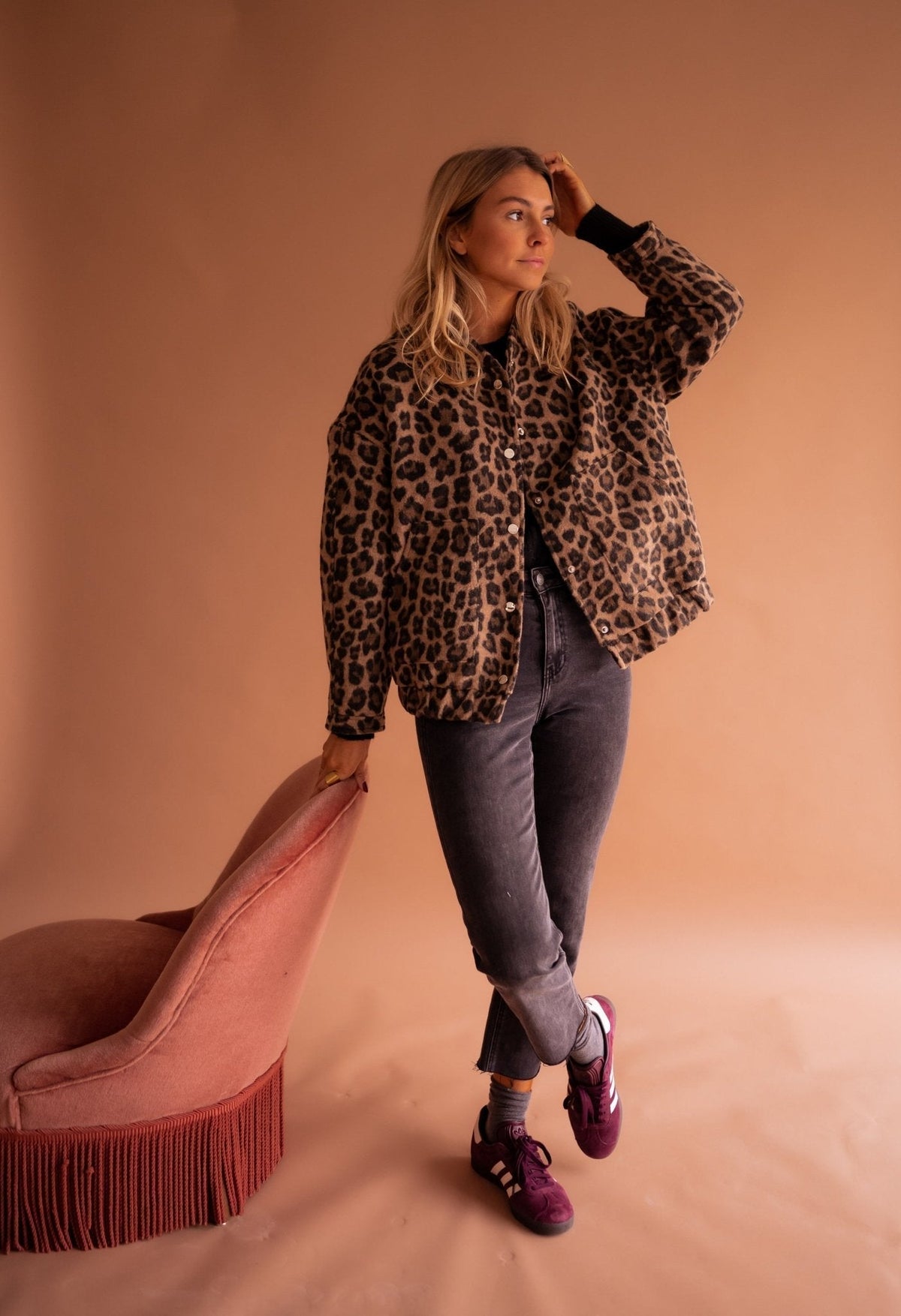 Alexis | Leopard-Print Shirt Jacket