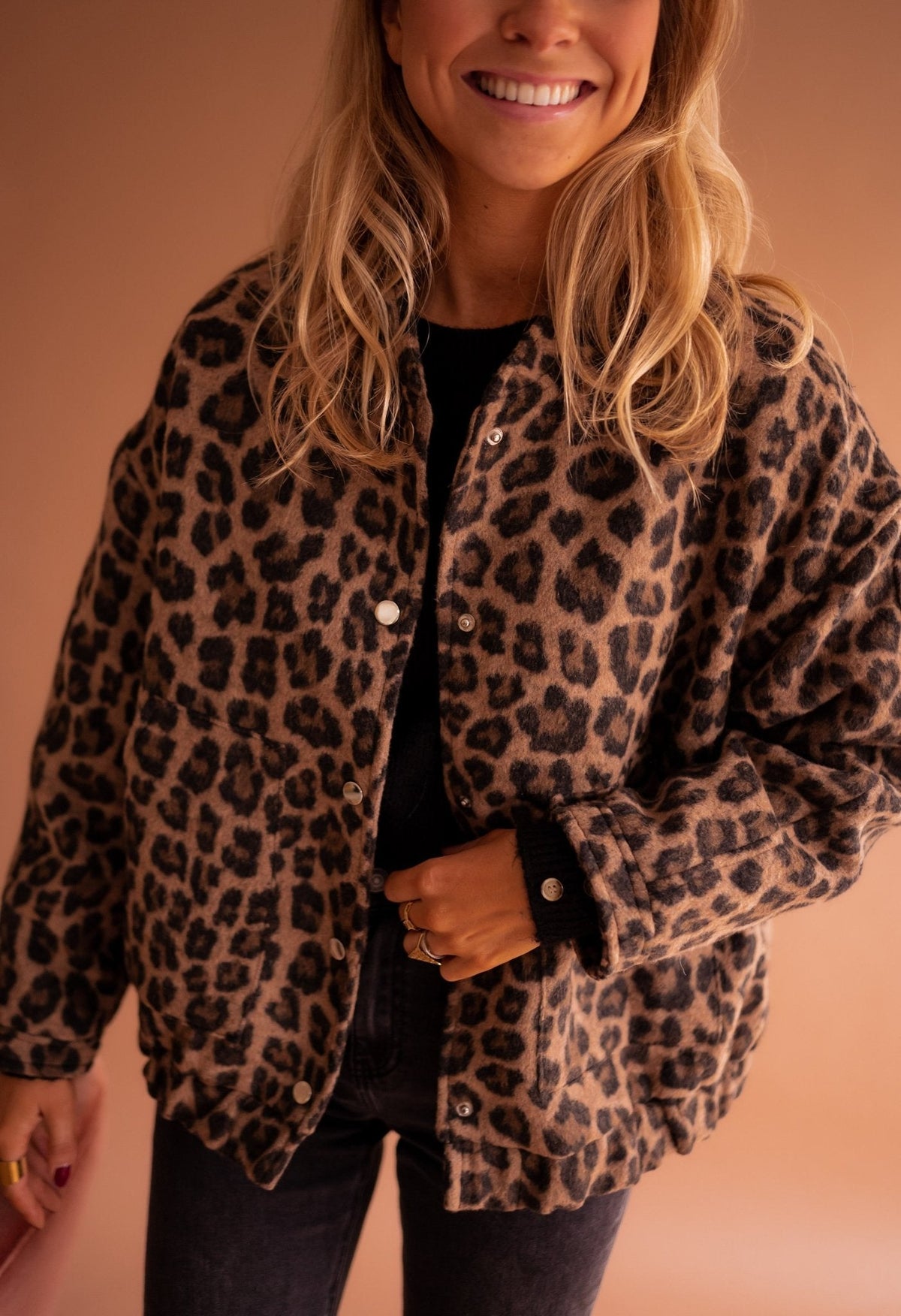 Alexis | Leopard-Print Shirt Jacket