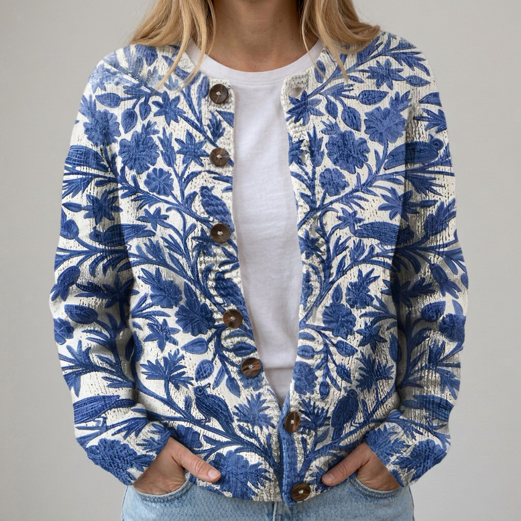Marie | Autumn Floral Cardigan