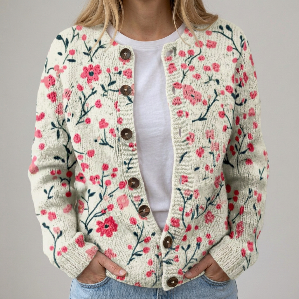 Mona | Autumn Floral Cardigan