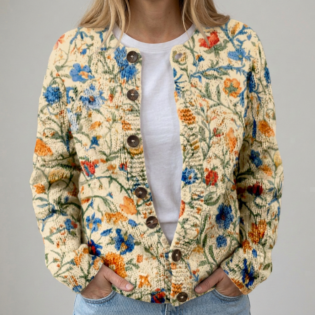 Louise | Autumn Floral Cardigan